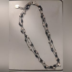Zad Triple Layer Beaded Necklace